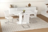 Picture of EDAN High Back Dining Chair with Powder Coating Base (Pearl White) 