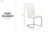 Picture of EDAN High Back Dining Chair with Powder Coating Base (Pearl White) - Each
