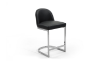 Picture of Kalay 23" Height Bar Stool with Chromed Finish Base for Customized Height Counter Top Only (Black) 