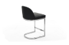Picture of Kalay 23" Height Bar Stool with Chromed Finish Base for Customized Height Counter Top Only (Black) 