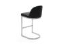 Picture of KALAY 27" Height Bar Stool with Chromed Finish Base (Black)  