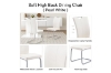 Picture of EDAN High Back Dining Chair with Powder Coating Base (Pearl White) - 4 Chairs in 1 Carton