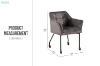 Picture of WANDA Versatile Armchair with Wheels (Grey) - 2 Chairs in 1 Carton