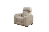 Picture of CALVIA Duo Motor Zero Gravity Adjustable Headrest Reclining Sofa Range with USB Port & LED Lighting + Cup Holders & Reading Lights (Beige)
