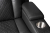 Picture of MONROSE Air Leather Dual Motor Reclining Sofa Range with Bluetooth Speaker + USB Port, Power Socket & Wireless Charging + LED Lighting (Black)