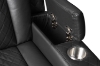 Picture of MONROSE Air Leather Dual Motor Reclining Sofa Range (Black) - Sofa with Drop-Down Console USB Port, Power Socket & Wireless Charging(3RRC)