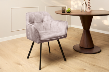 Picture of TAMPA Arm Dining Chair (Taupe) - 2 Chairs in 1 Carton