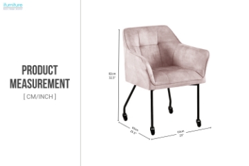 Picture of WANDA Versatile Armchair with Wheels (Taupe) 
