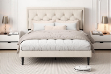 Picture of SHORE Fabric Bed Frame - Double