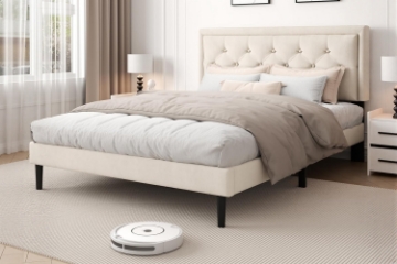Picture of SHORE Fabric Bed Frame - Double