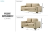 Picture of MODA 3/2 Seater Sofa Range (Beige) - Loveseat+Sofa Set