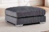 Picture of WINSTON Corduroy Modular Sectional Sofa (Grey) - Ottoman Only	
