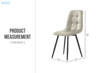 Picture of SAROTO Dining Chair (Creamy White) - 4 Chairs in 1 Carton