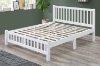 Picture of FORESTER Solid Wood Twin/Double/Queen Size Bed Frame(White) - Double Size