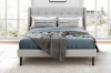 Picture of SONOMA Fabric Bed Frame in Double/Queen (Light Grey)