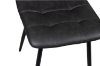 Picture of SAROTO 51" Sintered Stone Top 5PC Dining Set (Gloss White Table + Charcoal Chairs)