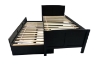 Picture of LAILA Twin Captain's Bed with Storage Trundle(Black)