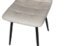 Picture of SAROTO 51" Sintered Stone Top 5PC Dining Set (Gloss White Table + Creamy White Chairs)