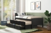 Picture of LAILA Twin Captain's Bed with Storage Trundle(Black)