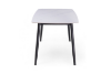 Picture of SAROTO 51" Sintered Stone Top 5PC Dining Set (Gloss White Table + Creamy White Chairs)