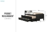 Picture of LAILA Twin Captain's Bed with Storage Trundle(Black)