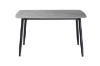 Picture of SAROTO 51" Sintered Stone Top 5PC Dining Set (Matte Grey Table + Creamy White Chairs)