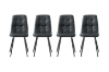Picture of SAROTO 51" Sintered Stone Top 5PC Dining Set (Matte Grey Table + Charcoal Chairs)