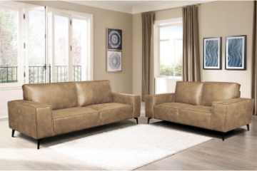 Picture of EASTWOOD Air Leather Sofa Range (Brown) - 3 Seater (Sofa)