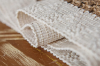 Picture of 376-006 Jute-Striped Woven Table Runner/Bed Runner with Tassel - 94.5"x12"