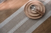 Picture of 376-007 Jacquard Geometric Pattern Table Runner/Bed Runner (Light Brown) - 78.5"x13" 