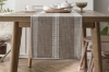 Picture of 376-007 Jacquard Geometric Pattern Table Runner/Bed Runner (Light Brown) - 78.5"x13" 