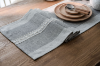 Picture of 376-009 Jacquard Geometric Pattern Table Runner/Bed Runner (Grey) - 78.5"x13"