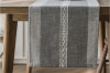 Picture of 376-009 Jacquard Geometric Pattern Table Runner/Bed Runner (Grey) - 78.5"x13"