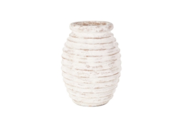 Picture of 650-004/005 Terracotta Vase in 2 Sizes (Off-white)