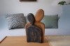 Picture of 650-009 Hand-Carved Teak Root Couple Statue (11.5" x 16")