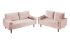 Picture of HAROLD Fabric Sofa Range (Pink) - 2 Seater (Loveseat)