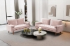 Picture of HAROLD Fabric Sofa Range (Pink) - 3 Seater (Sofa)