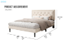Picture of SHORE Fabric Bed Frame - Double