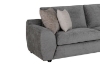 Picture of HAYVA Feather-Filled Fabric Sectional Sofa - Chaise Facing Right