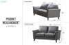 Picture of GROVA 3/2 Seater Air Leather Sofa Range - Loveseat+Sofa Set