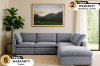 Picture of FAIRFIELD Feather-Filled Sectional Modular Sofa Range - 5PC Big Combo Set (Armlessx2 + Cornerx2 + Ottoman)