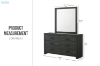 Picture of HAIDEN 6-Drawer Dresser with Mirror