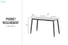 Picture of MIKASA 47" Sintered Stone Top 5PC Dining Set (Grey Table + 4 Light Grey Chairs)
