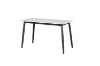 Picture of MIKASA 47" Sintered Stone Top 5PC Dining Set (Grey Table + 4 Dark Grey Chairs)