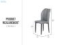 Picture of MIKASA 47" Sintered Stone Top 5PC Dining Set (Grey Table + 4 Dark Grey Chairs)