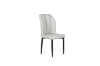 Picture of MIKASA 47" Sintered Stone Top 5PC Dining Set (Crisp-White Table + 4 Light Grey Chairs)