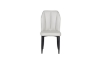 Picture of MIKASA 47" Sintered Stone Top 5PC Dining Set (Crisp-White Table + 4 Light Grey Chairs)