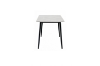 Picture of MIKASA 47" Sintered Stone Top 5PC Dining Set (Crisp-White Table + 4 Dark Grey Chairs)