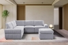 Picture of LUXEON Sectional Modular Sofa Range with Ottoman & Storage Console Hidden Cup Holders & Wireless Charging & USB Ports