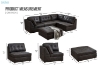Picture of AUSTEN Foil-Printed Fabric Modular Sectional Sofa Range - Armless